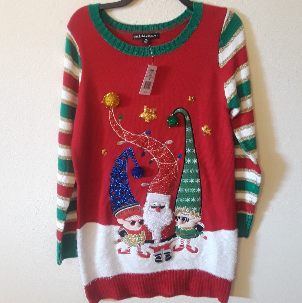 Elf Oversized Ugly Christmas Sweater